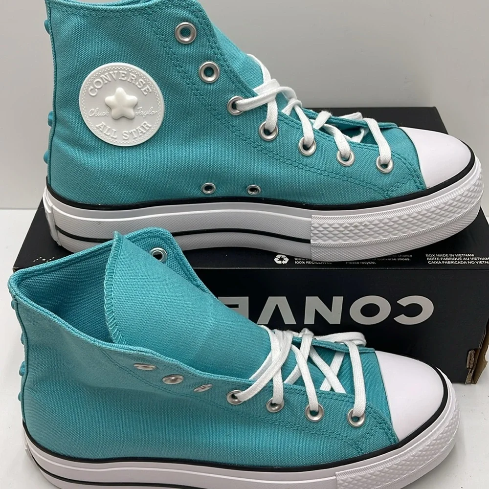 Converse WMNS CTAS LIFT HI
OCEAN DRIP/WHITE/BLACK A06492C Platforms Sneakers - Picture 3 of 16